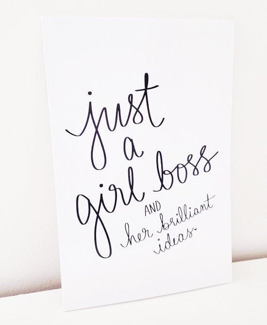 A Girl Boss and Her Brilliant Ideas Notebook